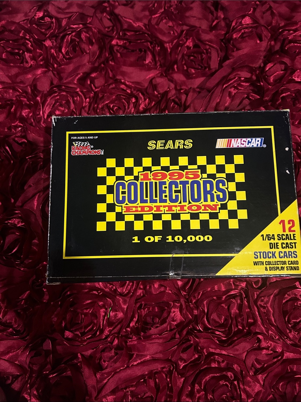 Sears Black & Yellow NASCAR 1995 Collectors Box Set 12 cars